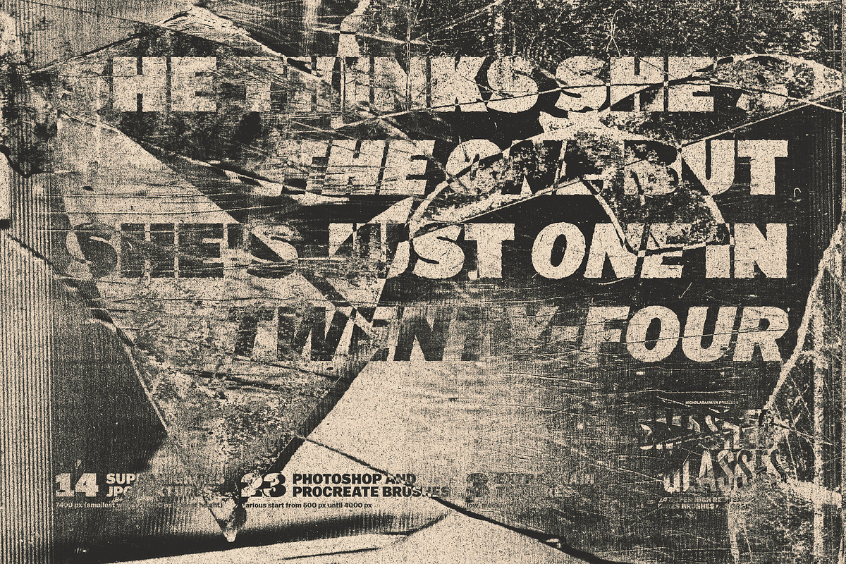 Smashed Glasses Textures + Brushes, a Texture Graphic by nicholasasmita (Photo 8 of 11)