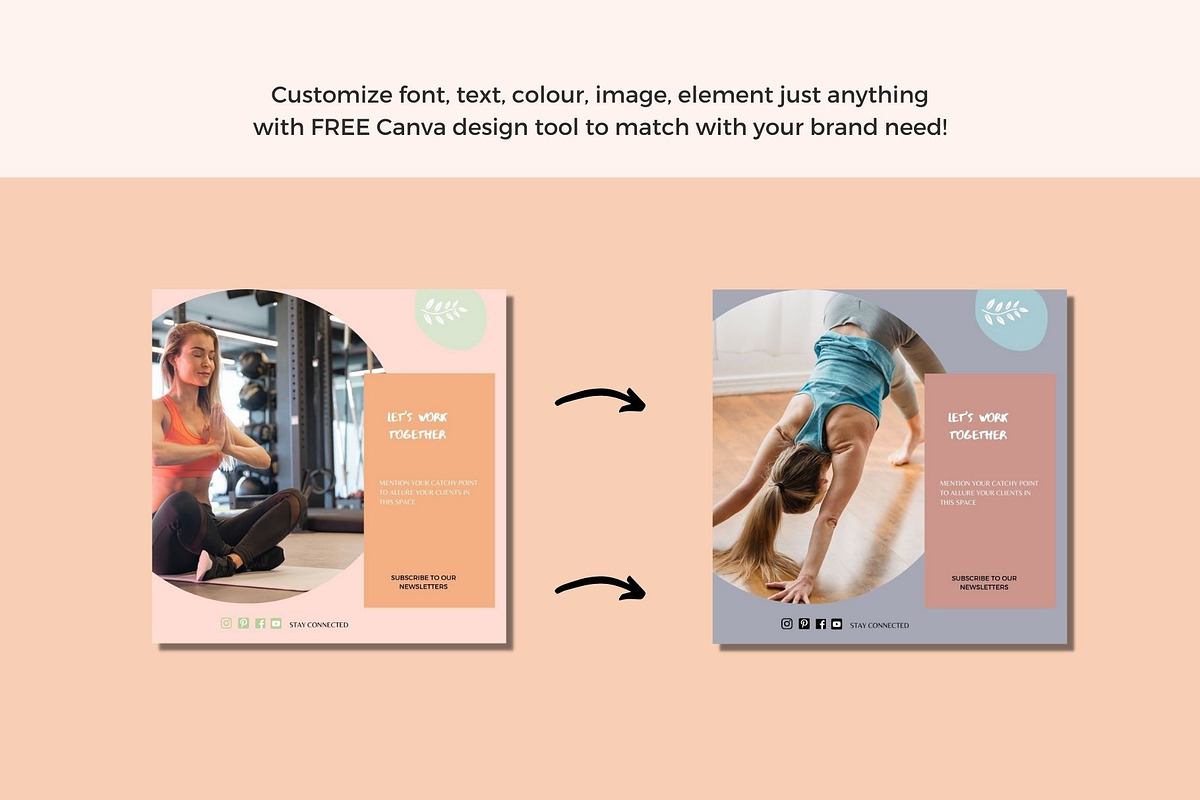 Nutrition Instagram Templates Health, a Social Media Template by Deepa Template Studio (Photo 10 of 12)