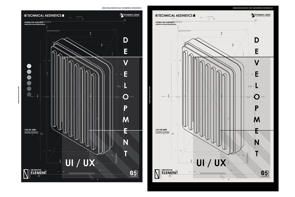 Abstract Futuristic tech Posters, a Technology Illustration by Andrew_Derr (Photo 2 of 10)