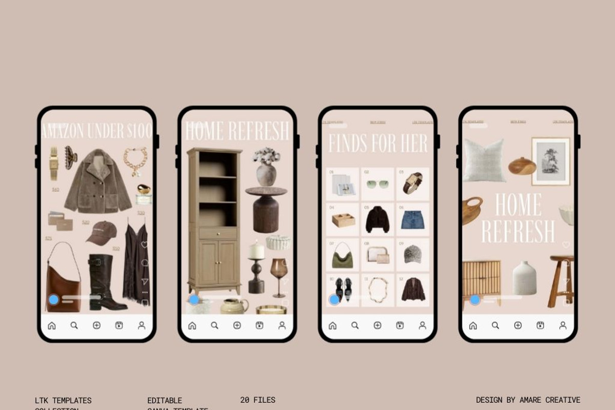 40 Valentine LTK Instagram Templates, a Social Media Template by Amaré Creative (Photo 6 of 9)