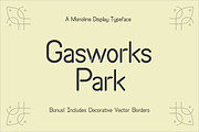 Gasworks Park, a Font by minersgold (Thumbnail 1 of 8)