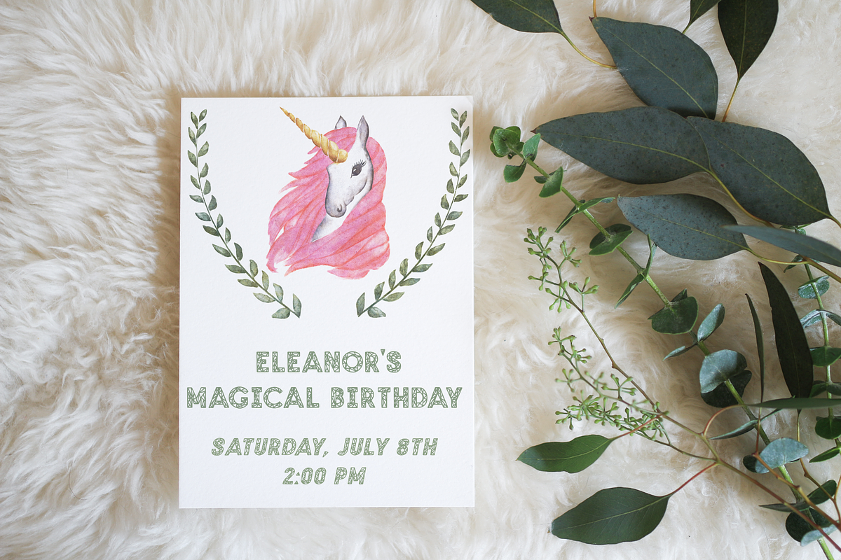 UNICORNS WATERCOLOR DESIGN KIT, an Animal Illustration by Wooly Pronto (Photo 7 of 7)