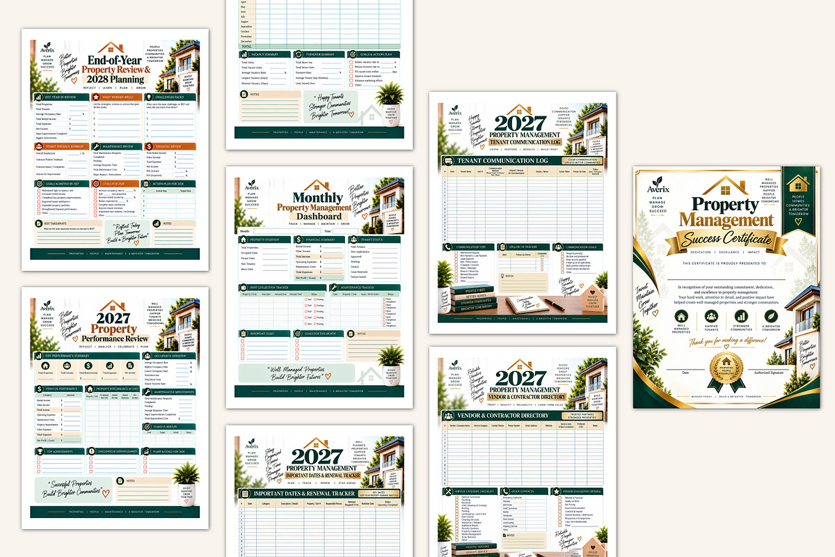 2027 Property Management Planner, a Stationery Template by Designmela01 (Photo 4 of 5)