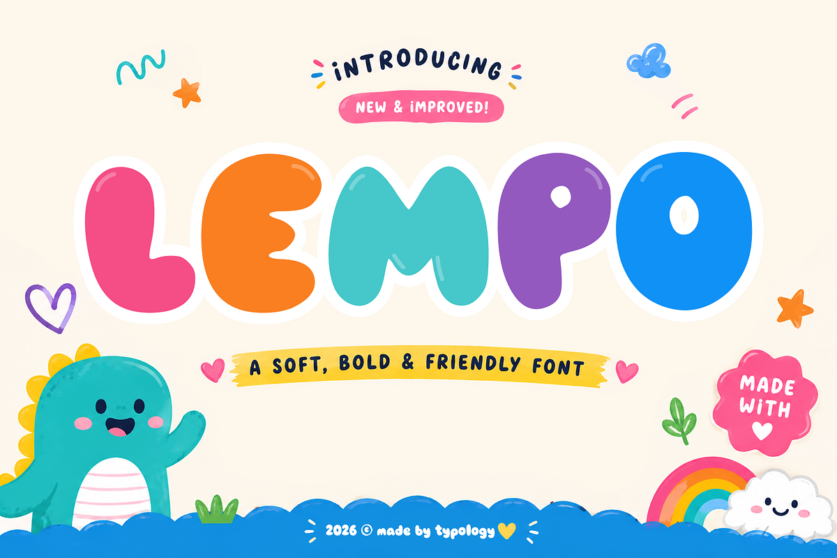 Lempo - Fancy Bold Font, a Handwritten Font by Typology (Photo 1 of 4)