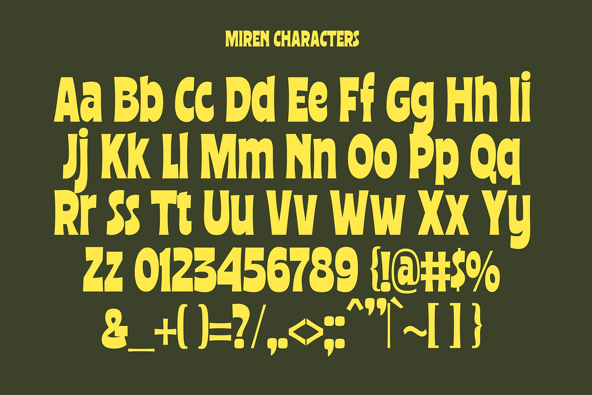 Miren Typeface, a Sans Serif Font by Get Studio (Photo 7 of 9)