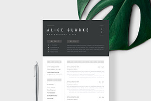 Resume Template 1, 2 Page Oslo