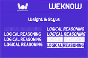 Logical Reasoning font, a Sans Serif Font by weknow (Thumbnail 8 of 8)