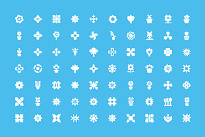 125 Flower Icon Set