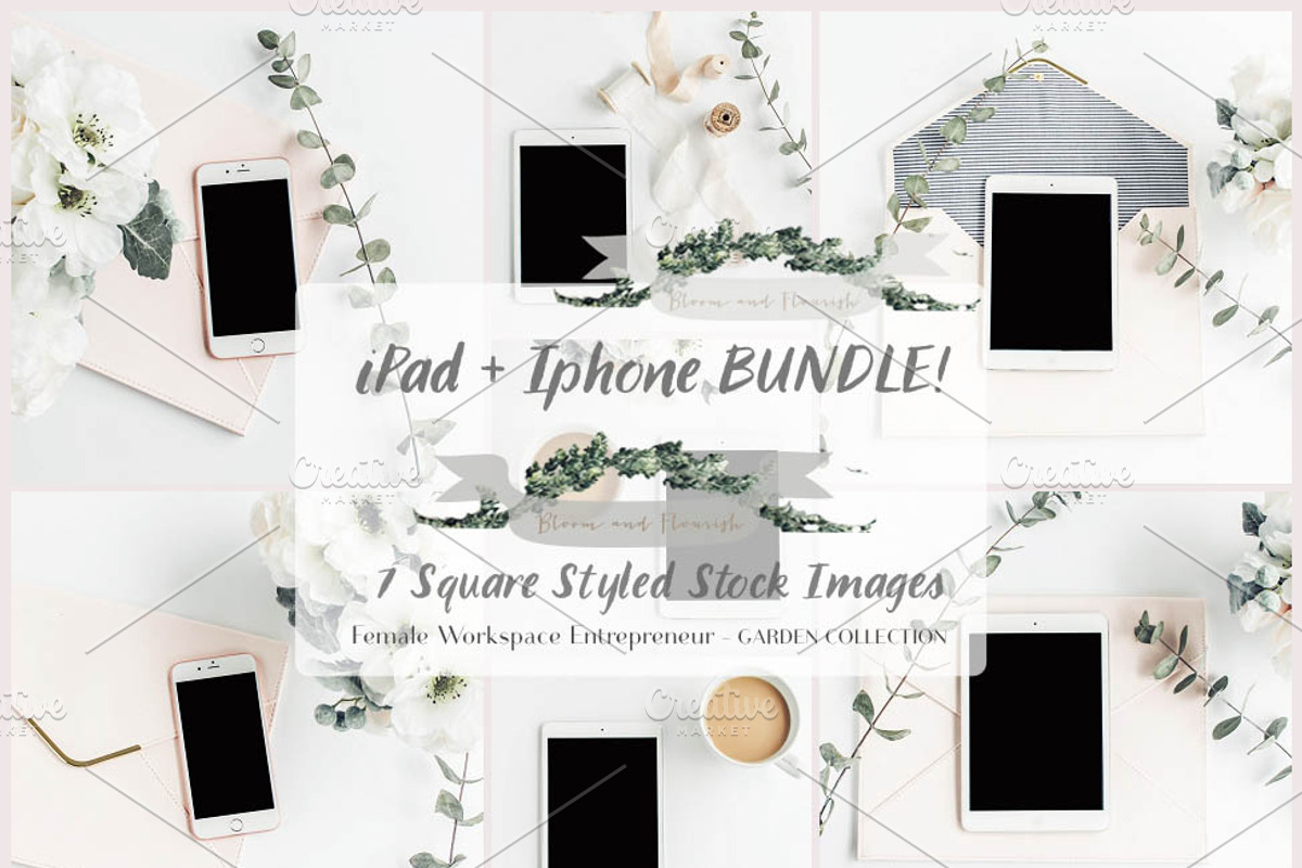 Ipad + Iphone BUNDLE! 7Styled Images, a Graphic by Bloom and Flourish (Photo 1 of 3)