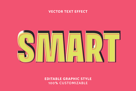 Retro Bold Layered Text Effect preview 3