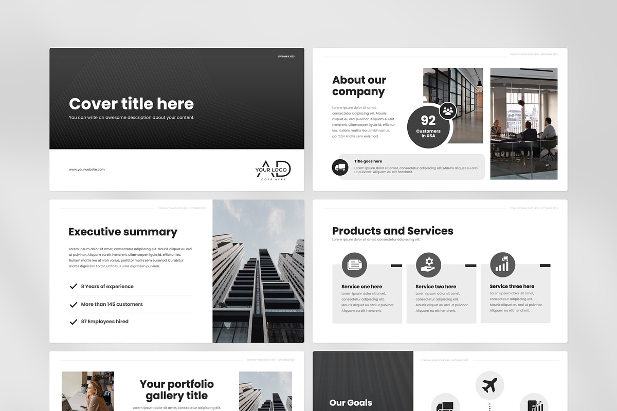 Modern Powerpoint Template, a Presentation Template by Modo Design Studio (Photo 6 of 10)