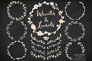 Pastel Vector Flower Wreaths, an Illustration by Amanda Ilkov (Thumbnail 2 of 3)
