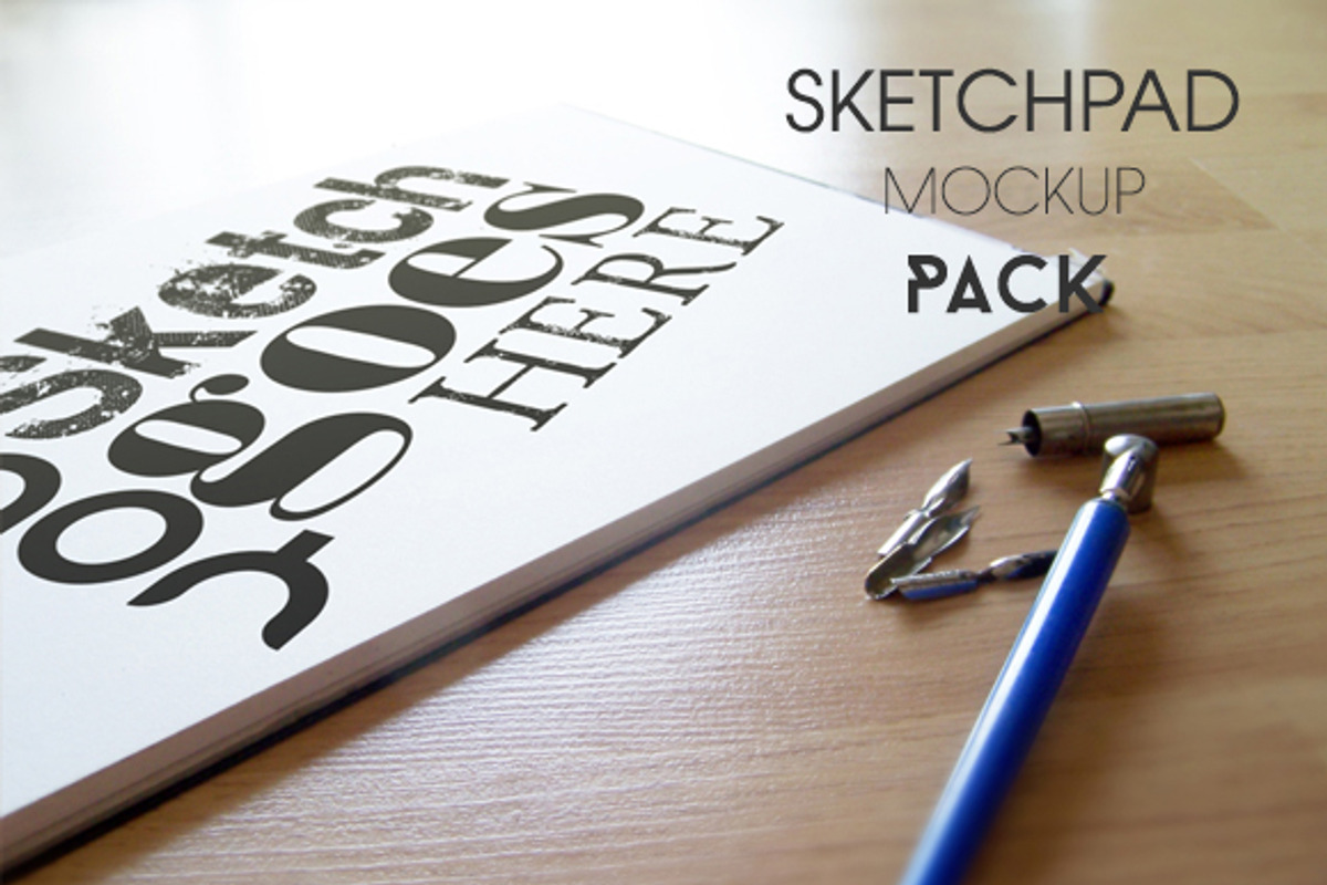 Sketchpad Mockup Pack, a Print Template by LuisFaus (Photo 7 of 10)