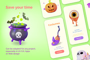 Spooky 3D Halloween Illustration Set, an Object 3D Model by 35lab (Thumbnail 5 of 6)