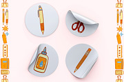 Back to School clipart patterns, an Education Illustration by Carpet Tapete Pretzel (Thumbnail 7 of 18)