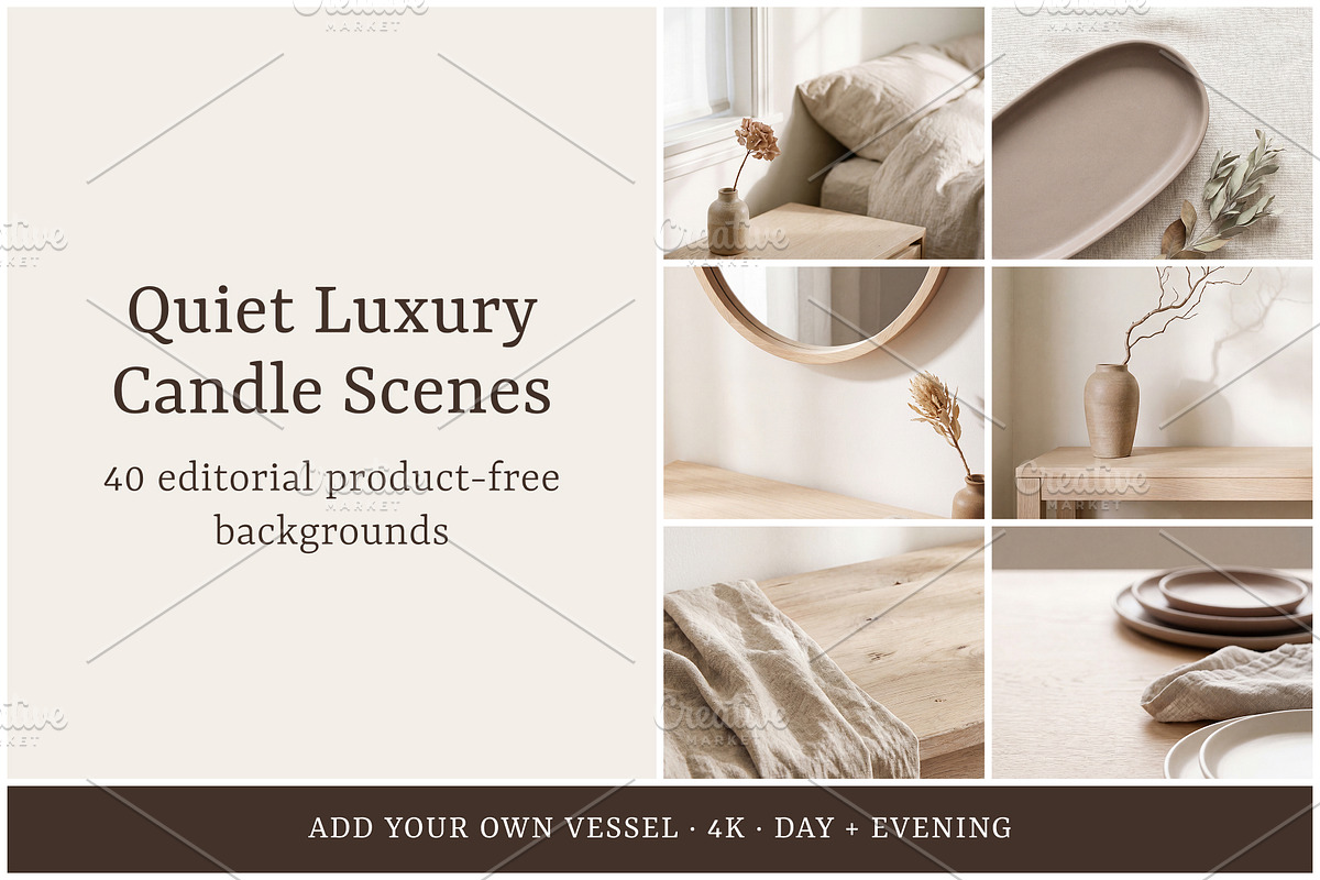 Neutral Candle Scene Backgrounds, a Background Photo by Galgali Design Studio (Photo 1 of 7)
