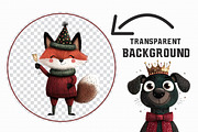 Whimsical New Year Party Animals Cli, an Illustration by Libby Wishes (Thumbnail 2 of 7)