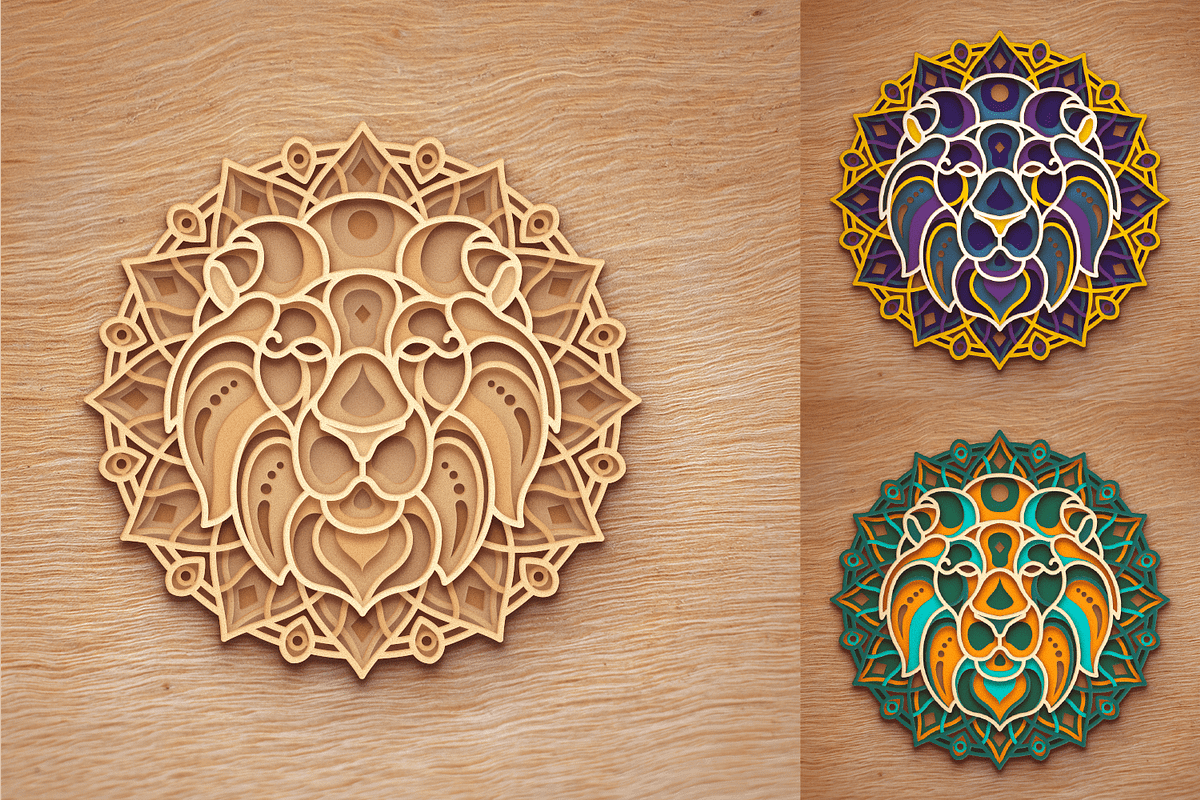 10 Animal Mandalas Set - Laser cut, an Object Graphic by Arshad Ali (Photo 17 of 22)