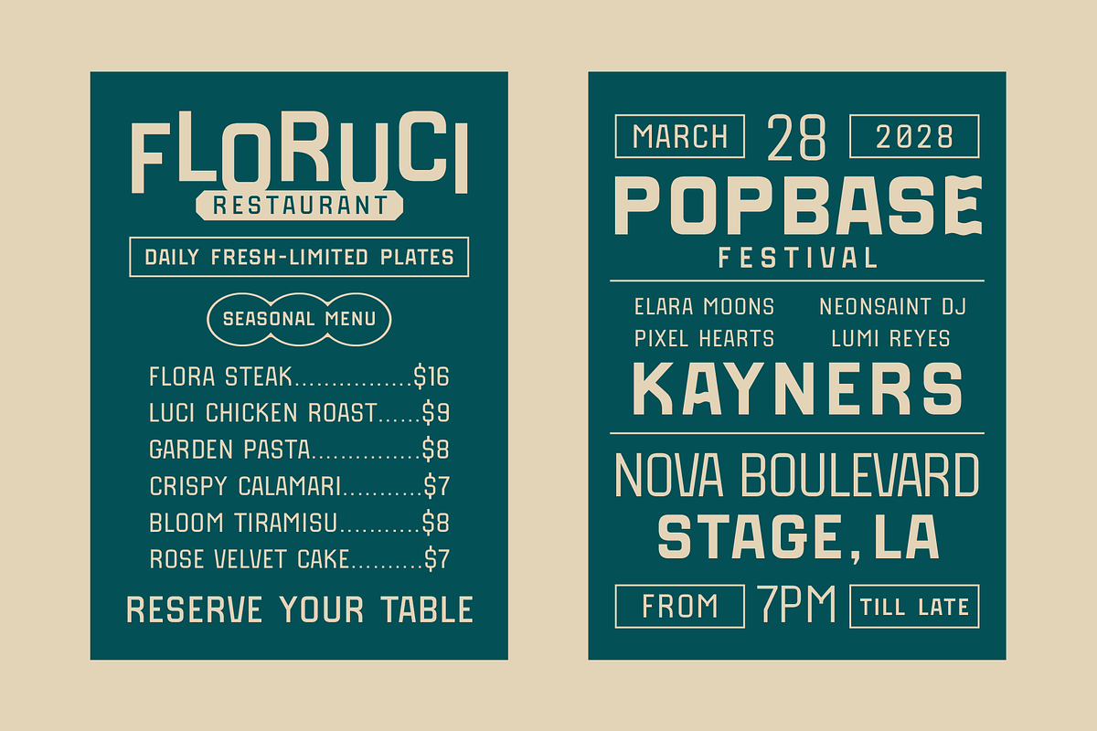 SFC Rimowa Family, a Sans Serif Font by Skilline Supply Co. (Photo 4 of 8)