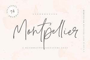 Montpellier Signature Font