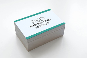 Business Card Mockup Set PSD