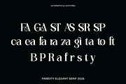 Luxury Ligature Serif Font - Faresty, a Serif Font by Font Liner (Thumbnail 8 of 9)