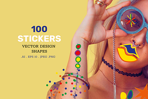 Sticker Pack Hand Drawn Vector Png