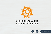 Sunflower logo design, a Branding & Logo Template by mouze_art (Thumbnail 4 of 4)