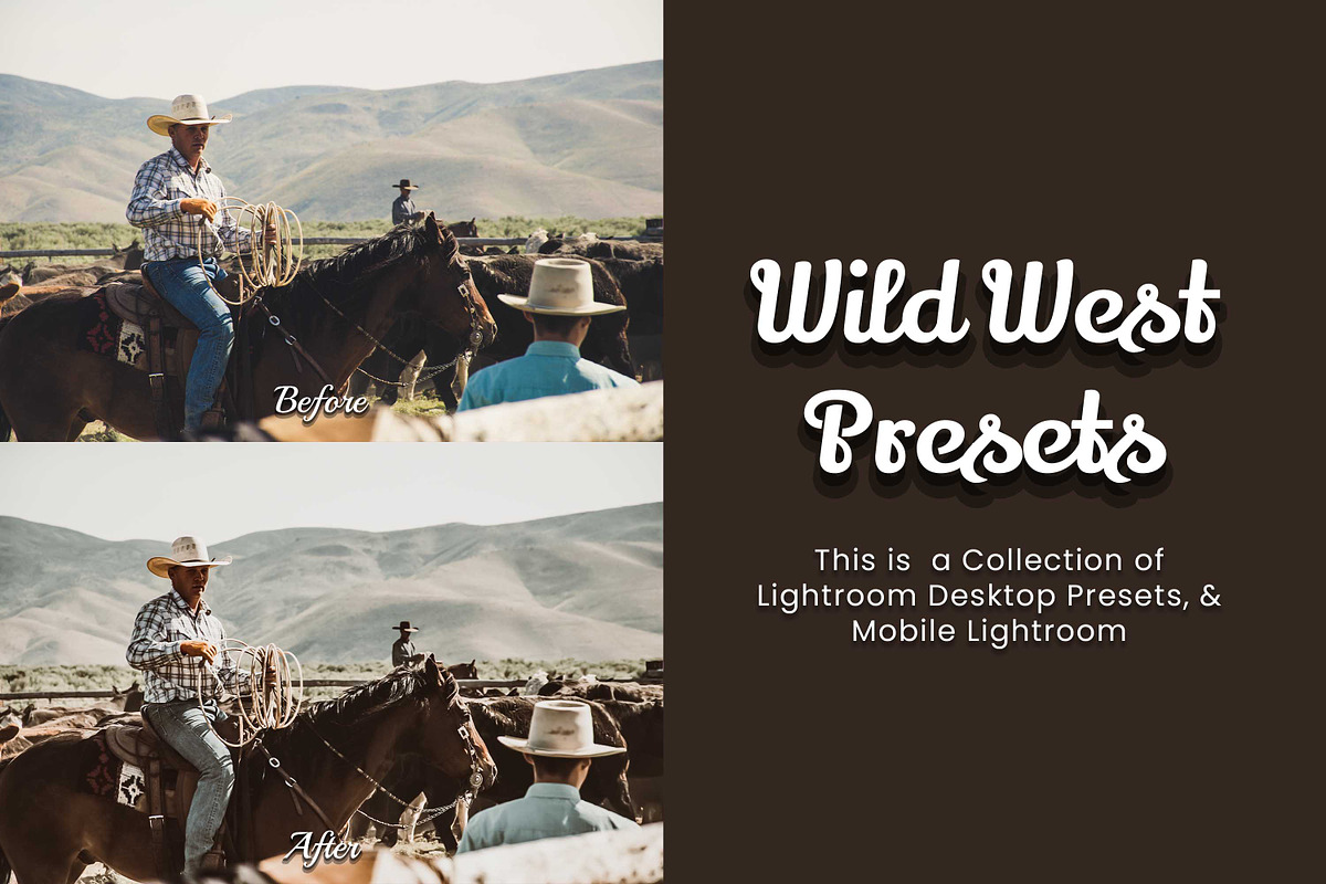30 Wild West Lightroom Bundle, a Preset Add-On by 3Motional (Photo 2 of 11)
