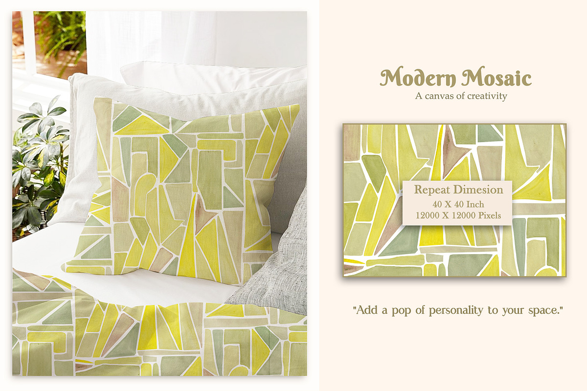 Modern Mosaic Prints & Patterns, a Pattern Graphic by GND ART STUDIO (Photo 3 of 8)