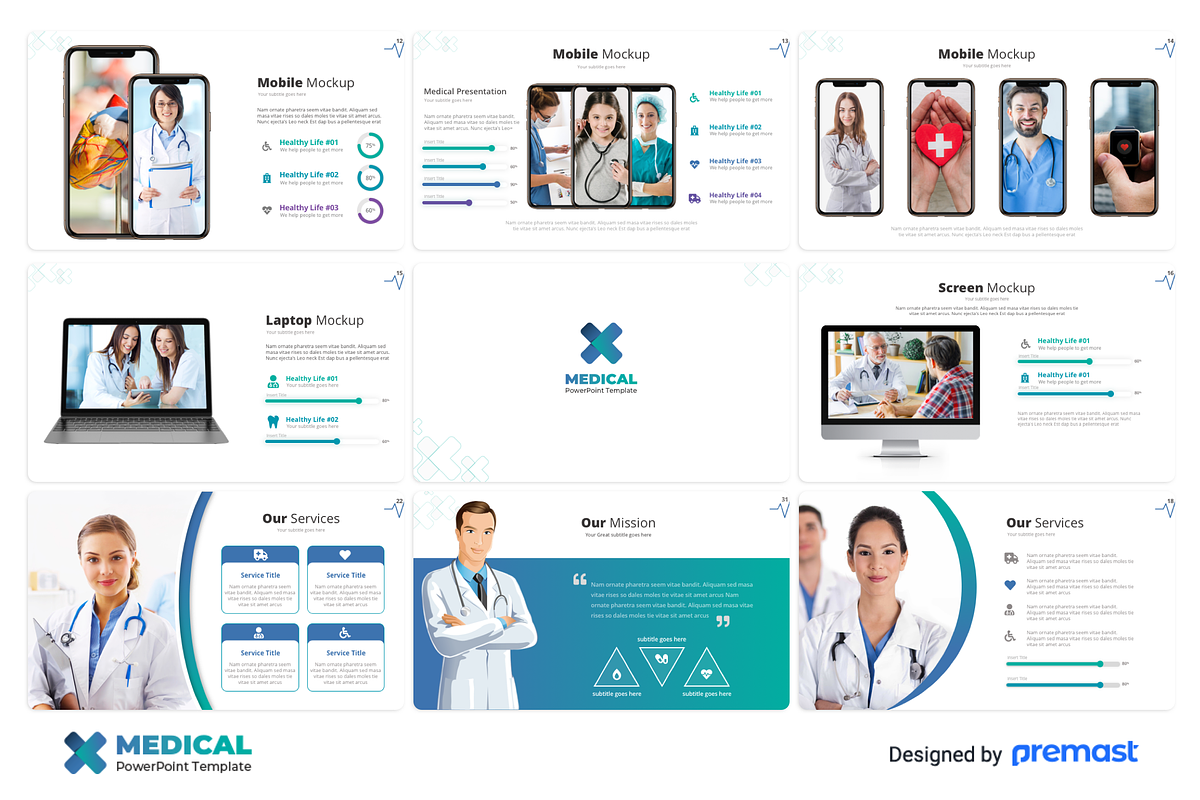 Medical Powerpoint Template, a Presentation Template by Premast (Photo 7 of 11)