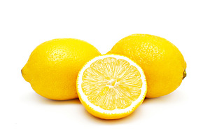 Lemons isolated, a Photo by saiko3p