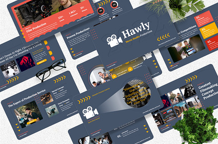 Hawly - Movie Production Keynote, a Presentation Template by Dhabee