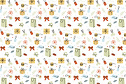 Birthday Party Watercolor Patterns, a Pattern Graphic by Lyolya Profitrolya (Thumbnail 2 of 4)