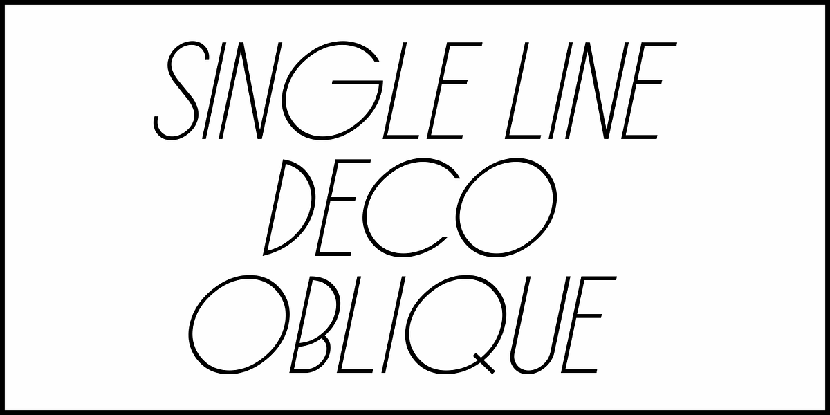 Single Line Deco JNL, a Sans Serif Font by Jeff Levine Fonts (Photo 4 of 5)