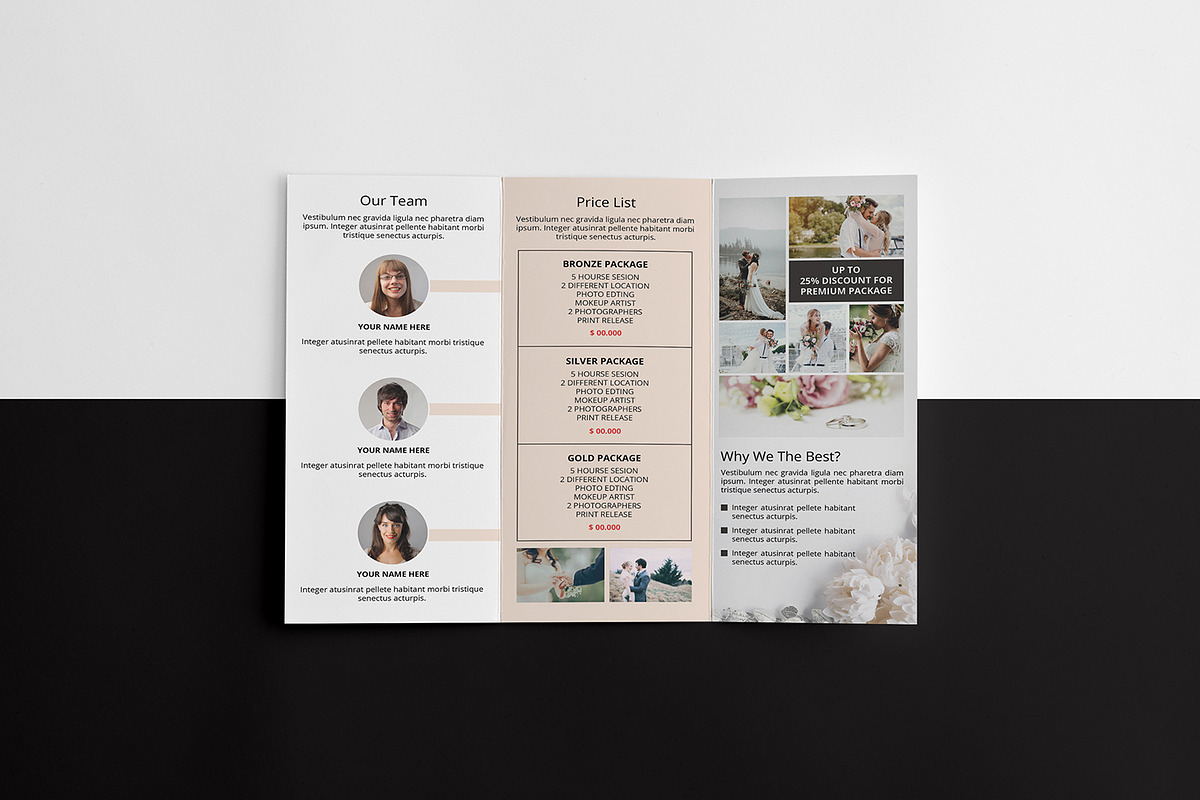 Photography Trifold Brochure, a Brochure Template by Template Shop (Photo 5 of 5)
