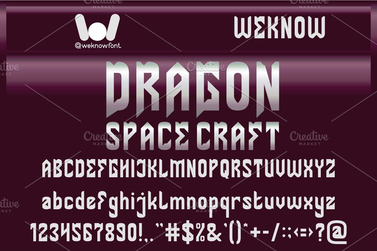 Aeroplane font, a Font by weknow (Photo 5 of 9)