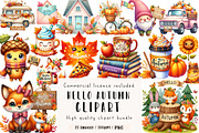 Hello Autumn Clipart, an Illustration by CreationArt (Thumbnail 1 of 9)