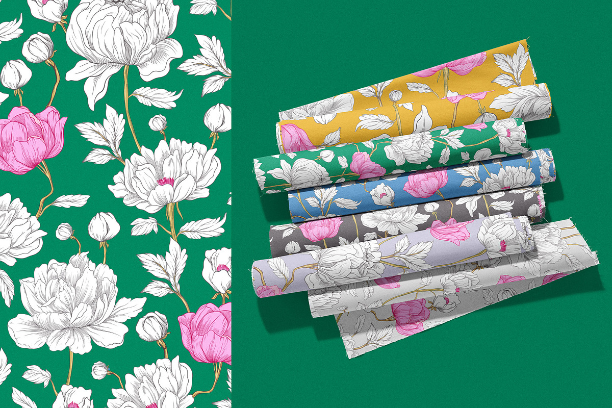 Elegant Bloom Luxury Pattern Design, a Pattern Graphic by likorbut (Photo 11 of 13)