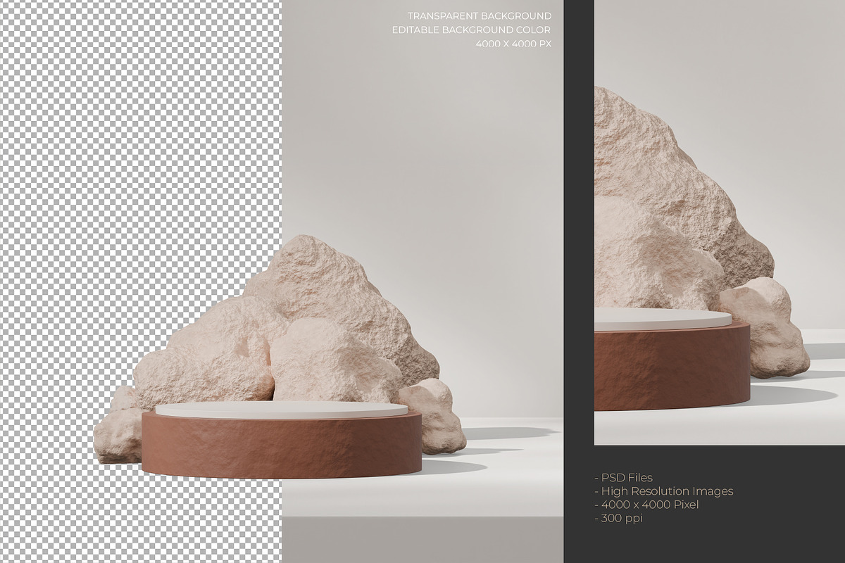 5 Podium with Transparent Background, a Background Graphic by faustudio (Photo 7 of 7)
