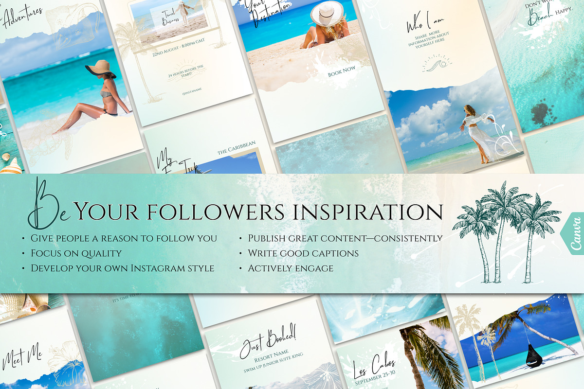 Travel Instagram Templates for Agent, a Social Media Template by Under My Cozy Roof (Photo 6 of 10)
