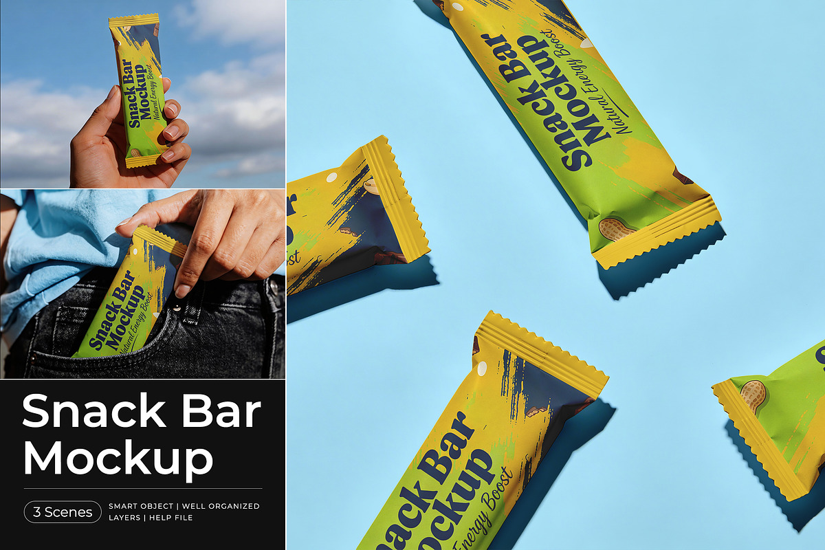 Snack Bar Mockup, a Product Mockup by Pitchlook.Studio (Photo 1 of 4)