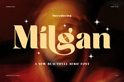 Milgan Elegant Serif Font, a Serif Font by Perfectype (Thumbnail 1 of 8)