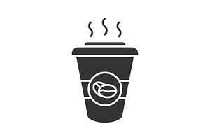 Coffee To Go Glyph Icon