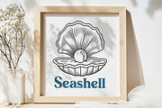 Seashell Coastal Vector Illustration, an Animal Illustration by Kusumaillustration (Thumbnail 9 of 9)