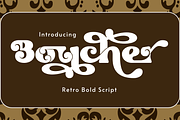 Boucher - Retro Ligature Font, a Serif Font by 177Studio (Thumbnail 1 of 8)