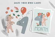 Oh My Unicorn: cute clipart for kids, an Animal Illustration by RinaKustova (Thumbnail 7 of 13)