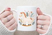 Watercolor Boho Christmas Clipart Se, an Illustration by Sublimation Artist (Thumbnail 5 of 6)