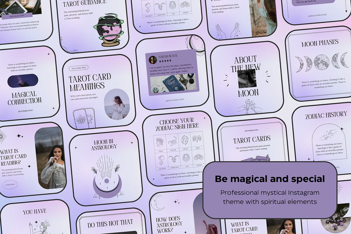 Magical Instagram Templates Canva, a Social Media Template by Eden Origin Studio (Photo 6 of 7)