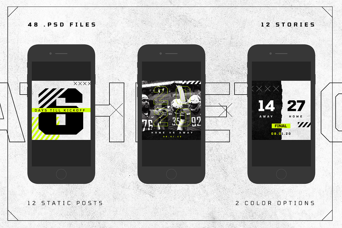 ATHLETICO 2- BALLER INSTAGRAM KIT, a Social Media Template by GOAT Design Co. (Photo 9 of 13)